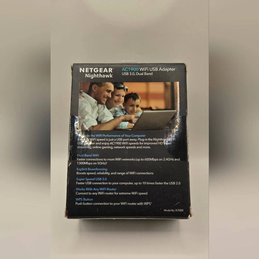 NETGEAR Nighthawk WiFi USB Adapter - Black - Picture 2 of 8